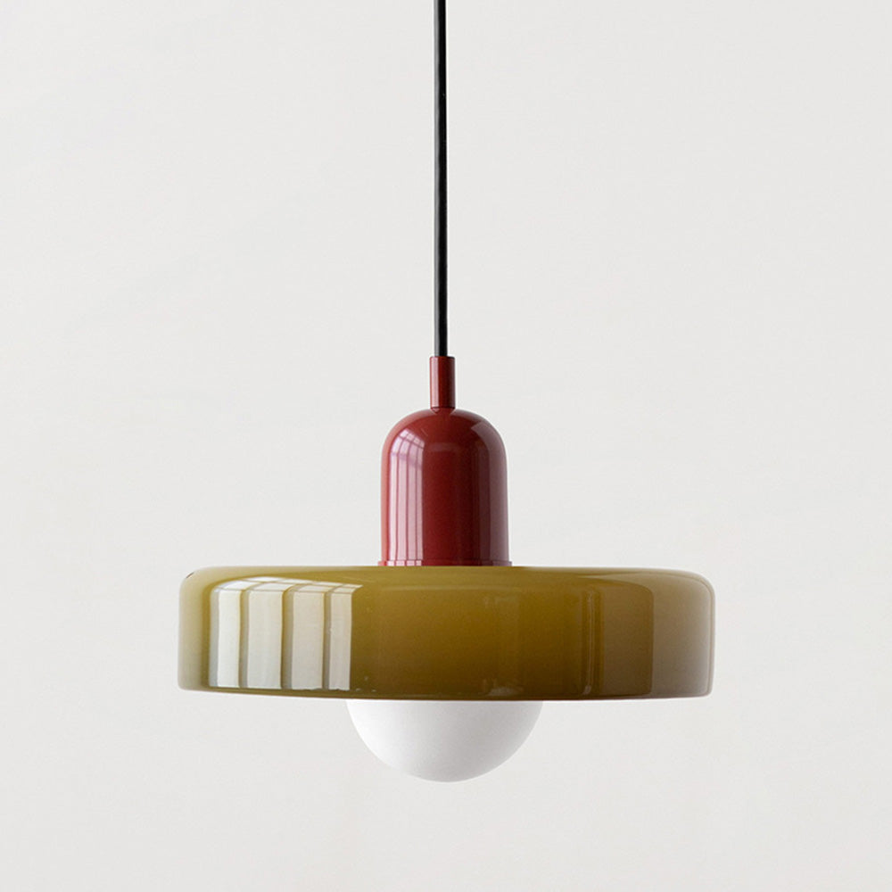 VitraLumo Gekleurde Glaslamp in Bauhaus Stijl