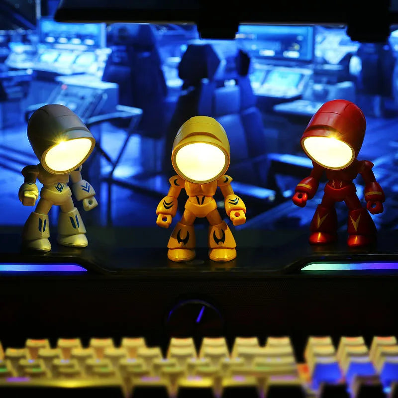 GlowTrooper desk lamp in robot style
