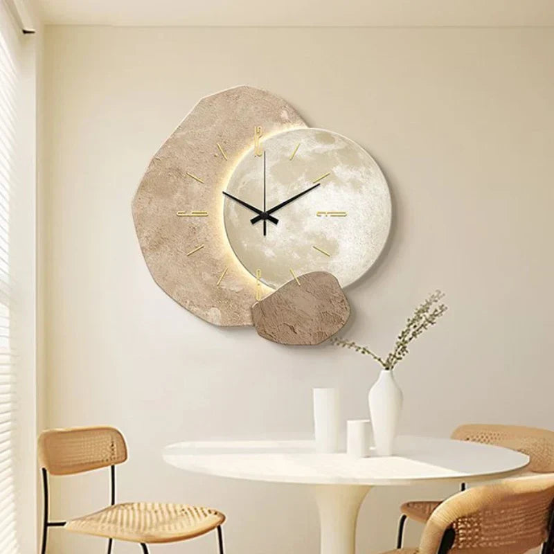 Nordklok Moderne Skandinavische Holzwanduhr