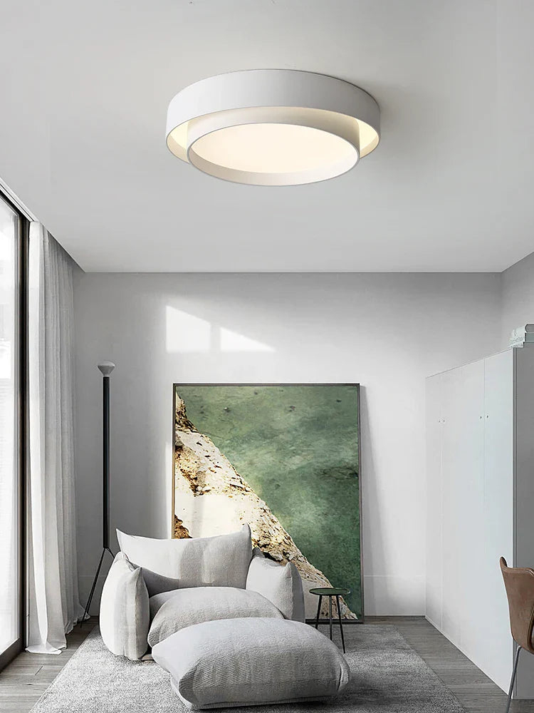 Nordic aura ceiling lamp with floating edge light