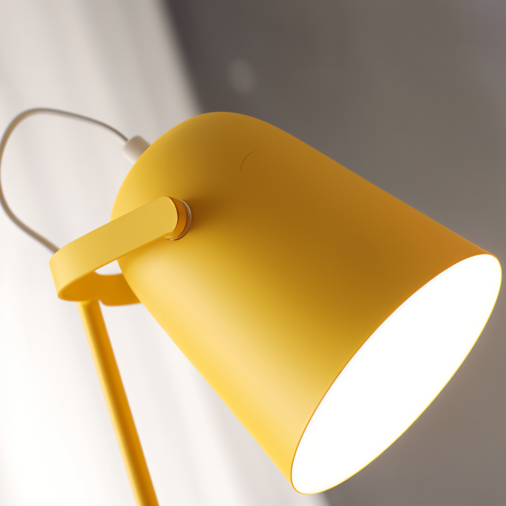Compact Desk Lamp Rotating Shade with Adjustable Brightness