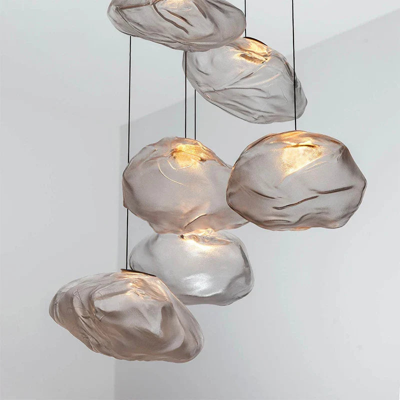Nostalgia glow glass cloud pendant lamp