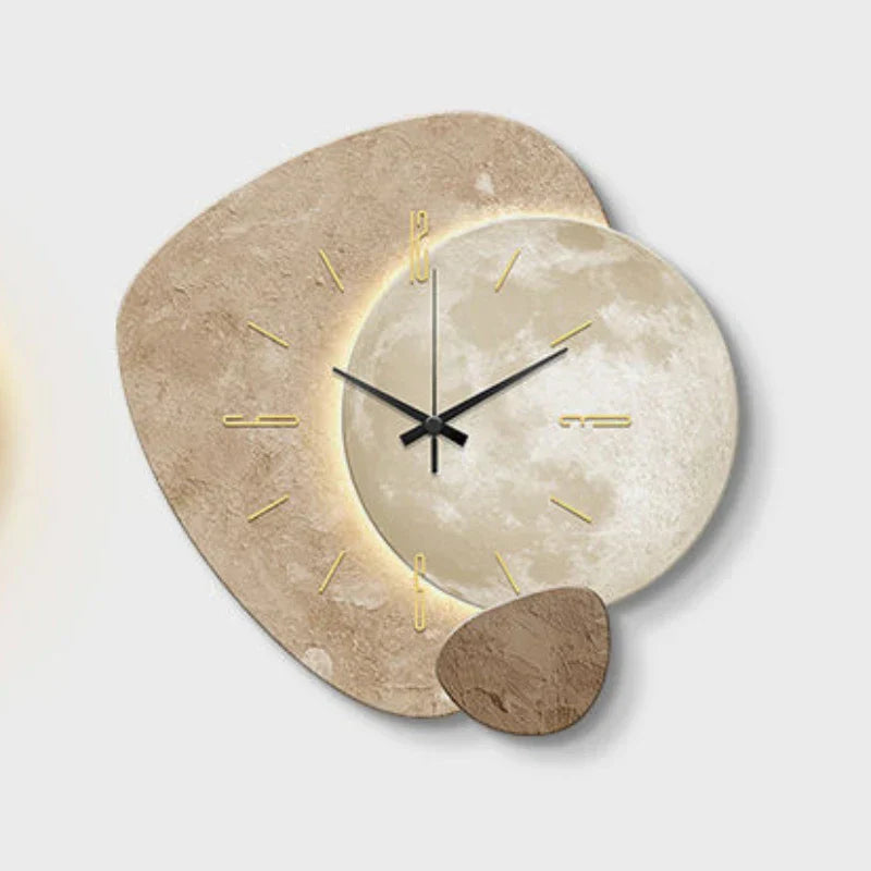 Nordklok Moderne Skandinavische Holzwanduhr