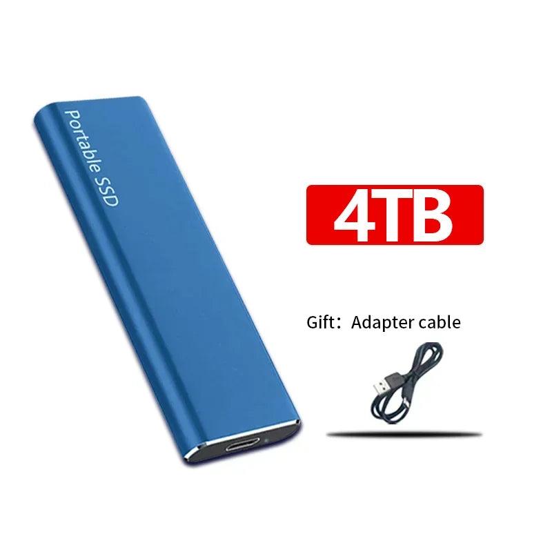 Fast External SSD Hard Drive Modern Compact Portable Storage