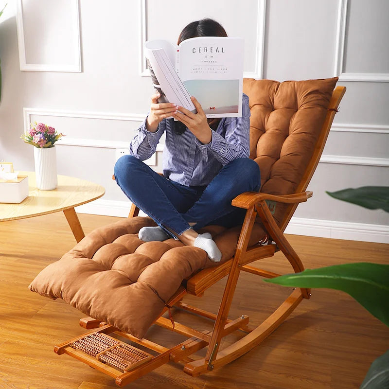 Flex padded rocking chair cushion