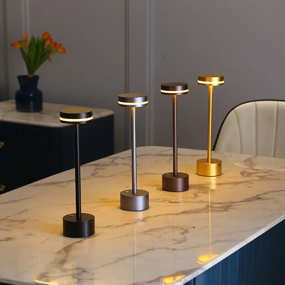 Cosmic Elegance Cordless Table Lamp Portable Rechargeable LED
