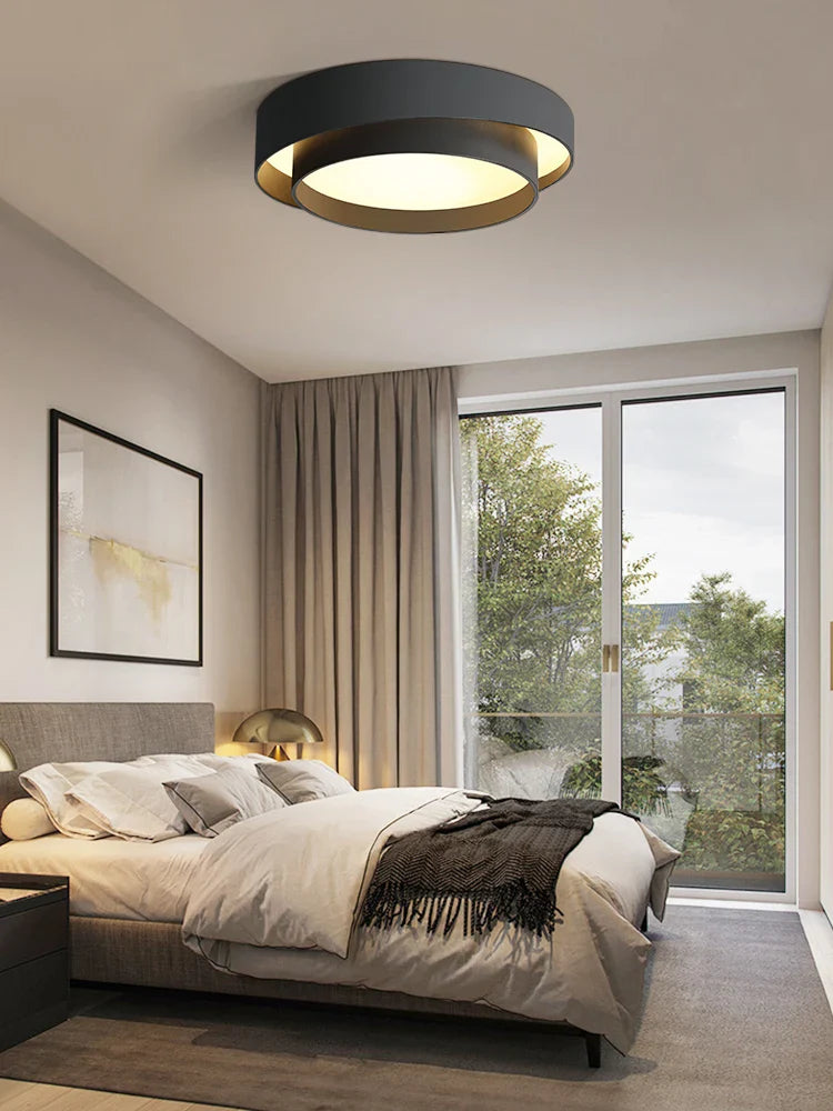 Nordic aura ceiling lamp with floating edge light