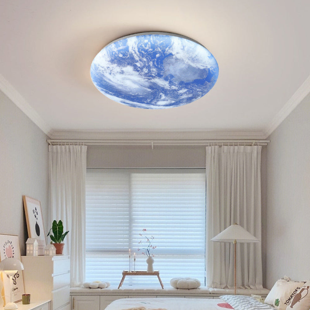 Modern Moonlight Ceiling Light LED Flush Mount