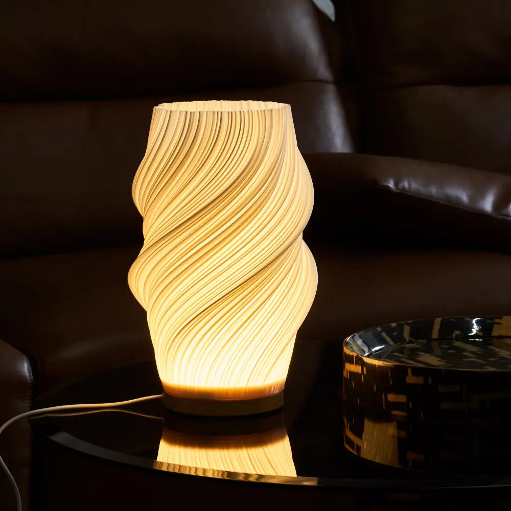 Wavecrest Table Lamp Artistic Ambient Light with Adjustable Warm & Natural Glow