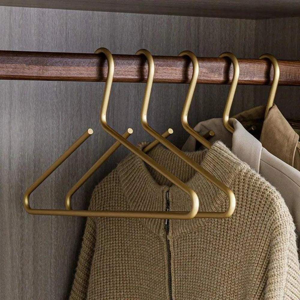 5-Piece Non-Slip Clothes Hanger Set Elegant Closet Organizer