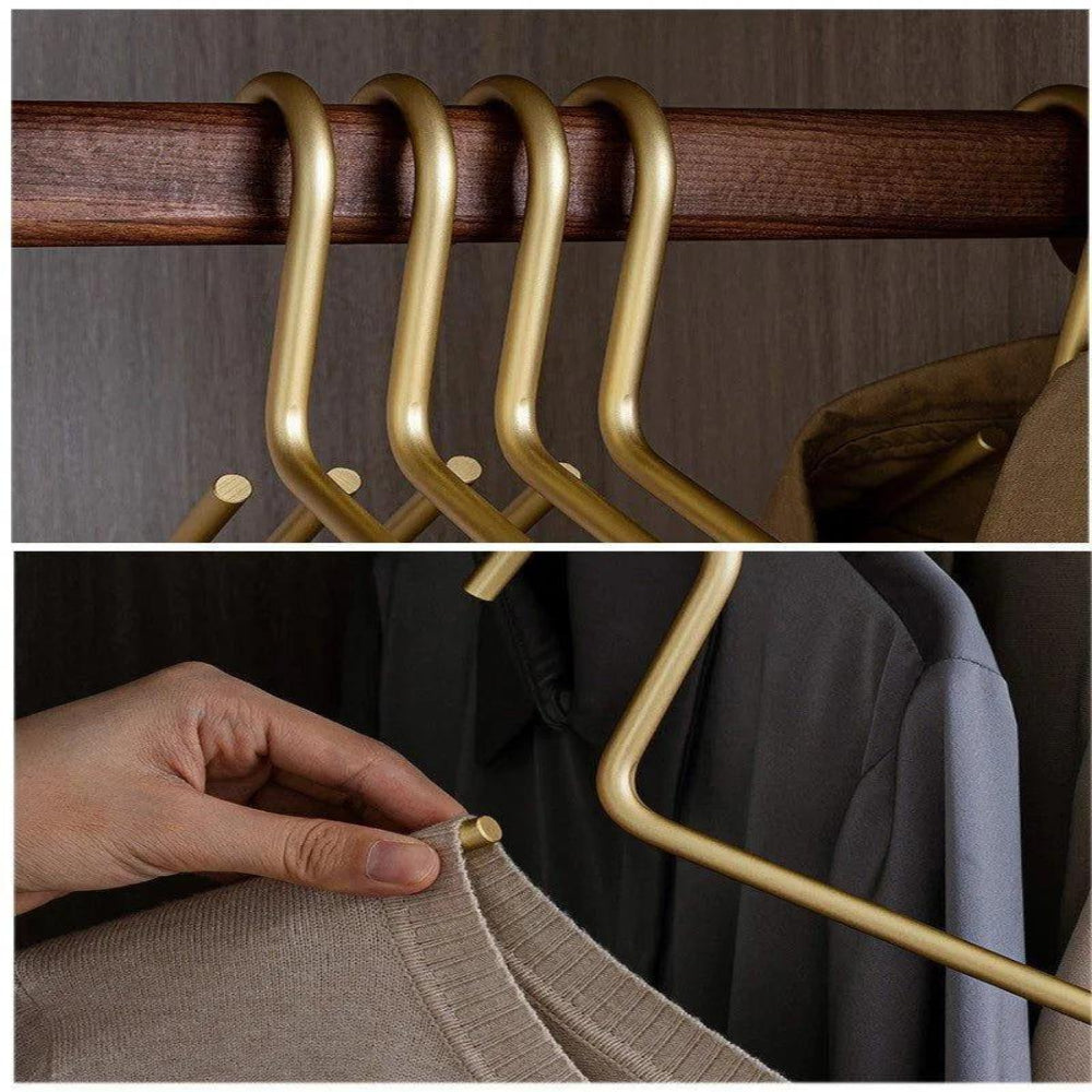 5-Piece Non-Slip Clothes Hanger Set Elegant Closet Organizer