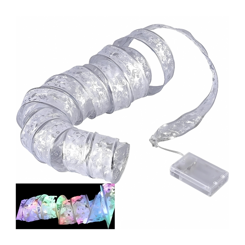 Festive Glowing Ribbon Indoor Christmas Lights for Warm Holiday Home Decoration Magic