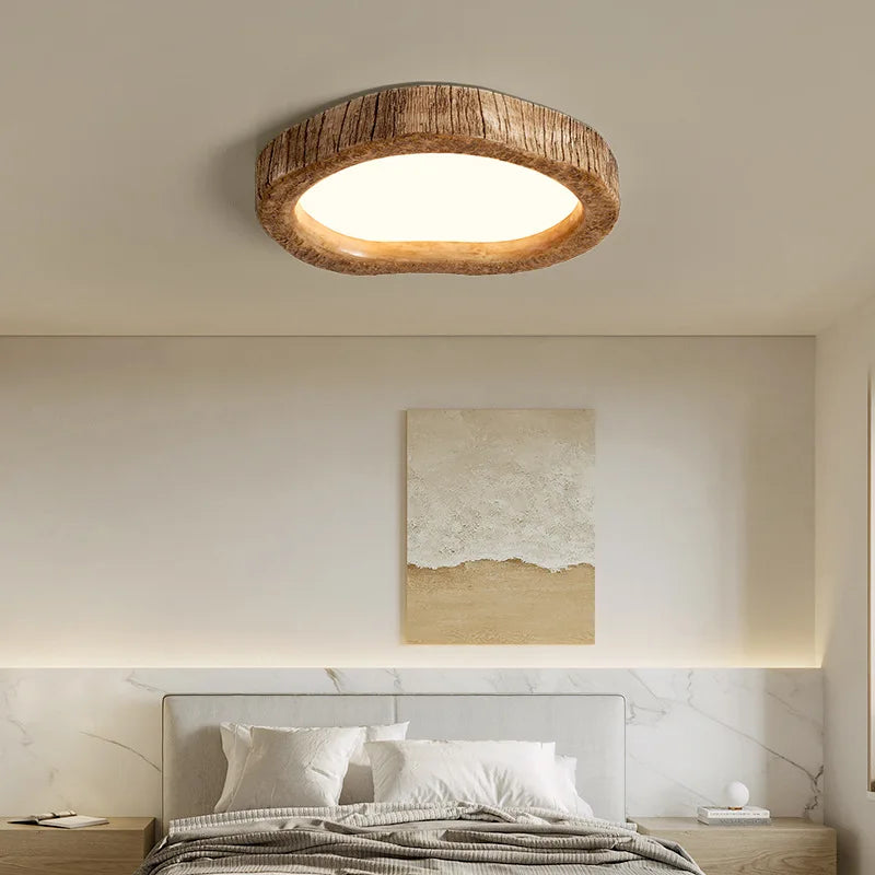 Cozylumin ceiling lamp with wood look for the bedroom