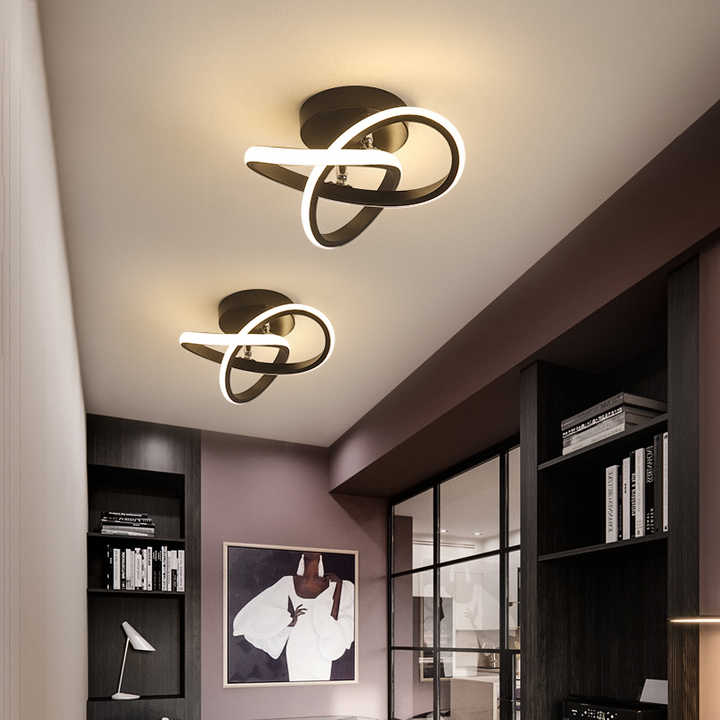 Modern 3-Ring Ceiling Light Stylish Adjustable LED Design