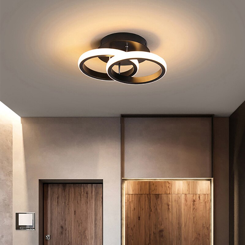Modern 3-Ring Ceiling Light Stylish Adjustable LED Design