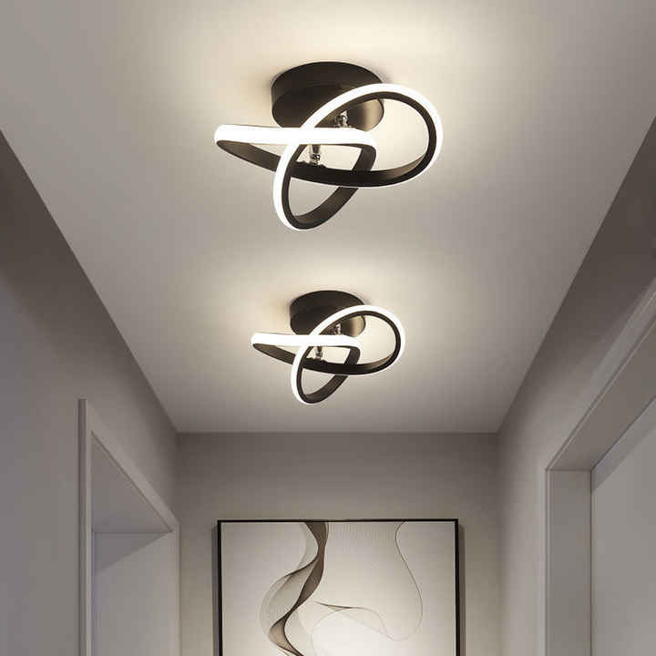 Modern 3-Ring Ceiling Light Stylish Adjustable LED Design
