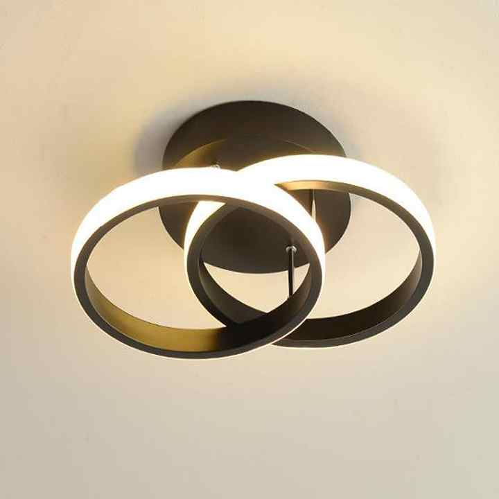 Modern 3-Ring Ceiling Light Stylish Adjustable LED Design