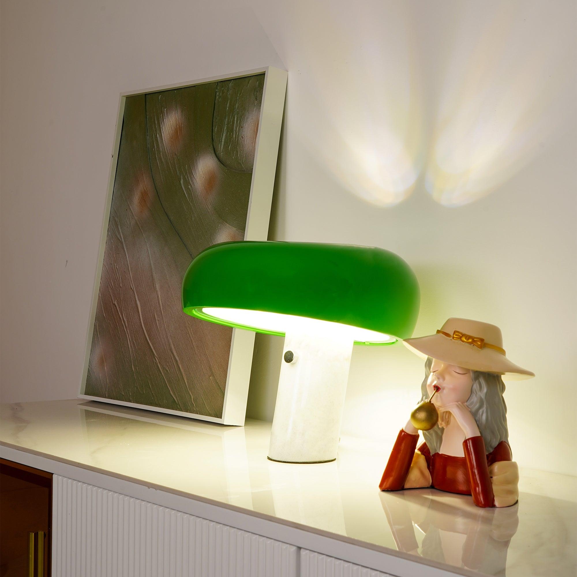 Marble Table Lamp Elegant Bedside & Desk Lighting for Living Room