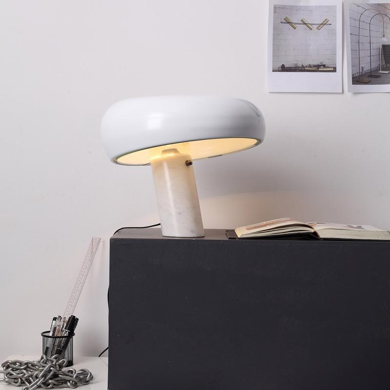 Marble Table Lamp Elegant Bedside & Desk Lighting for Living Room