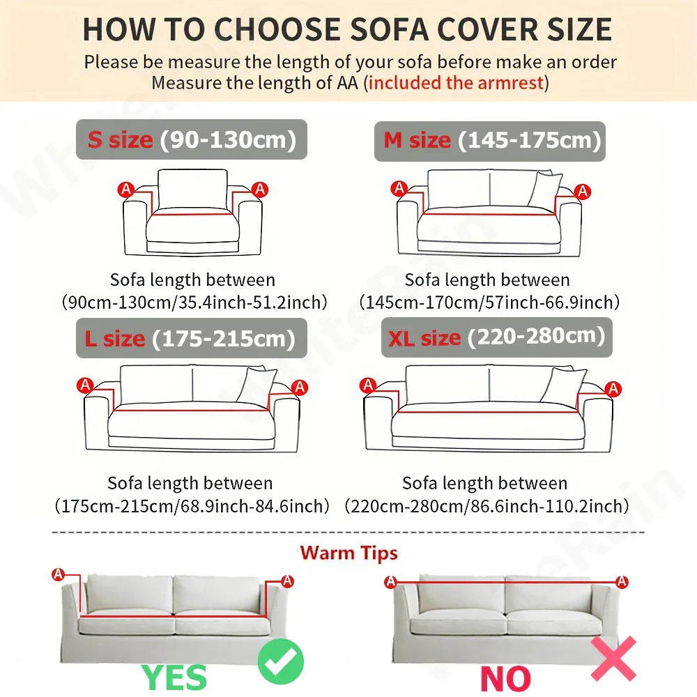 Water-Repellent Non-Slip Sofa Cover Stylish Washable Protector
