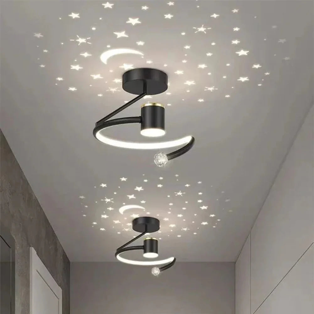 LED Ceiling Lights with Adjustable Brightness & Star Effect