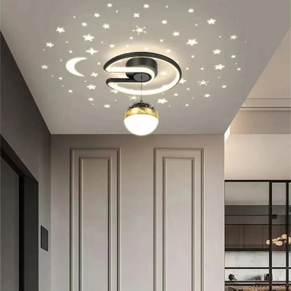 LED Ceiling Lights with Adjustable Brightness & Star Effect