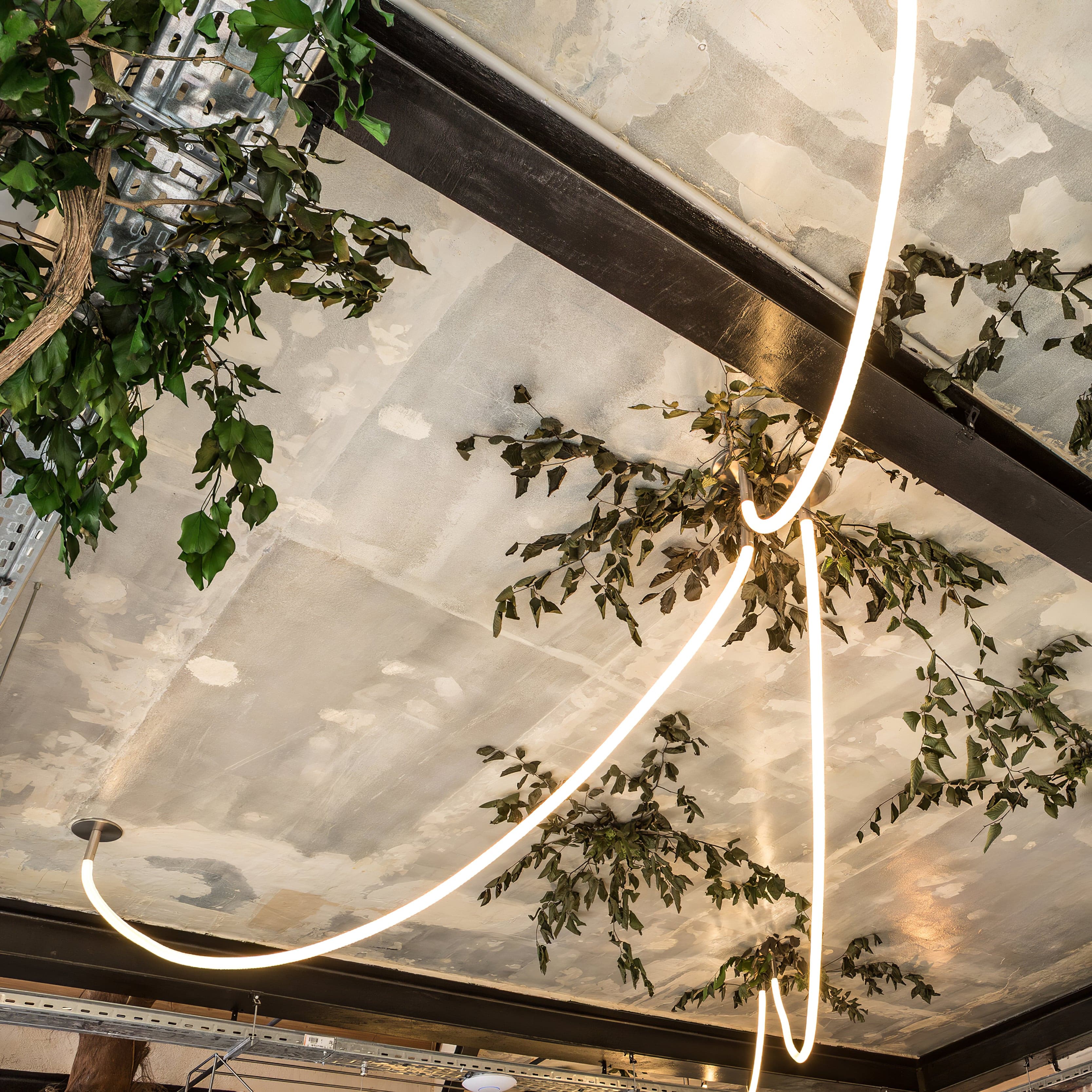 Contemporary LED Suspension Light Custom Length Hanging Pendant