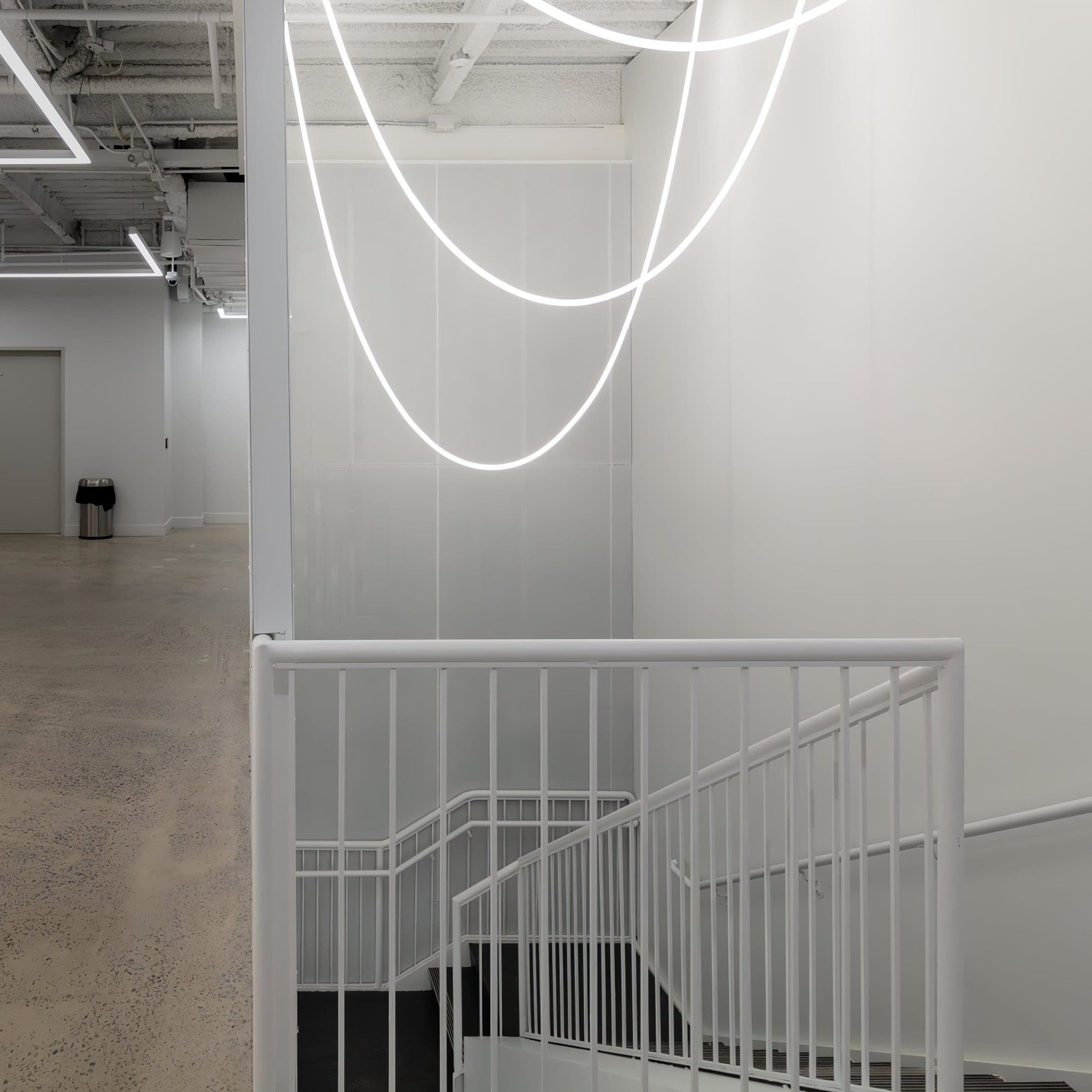 Contemporary LED Suspension Light Custom Length Hanging Pendant