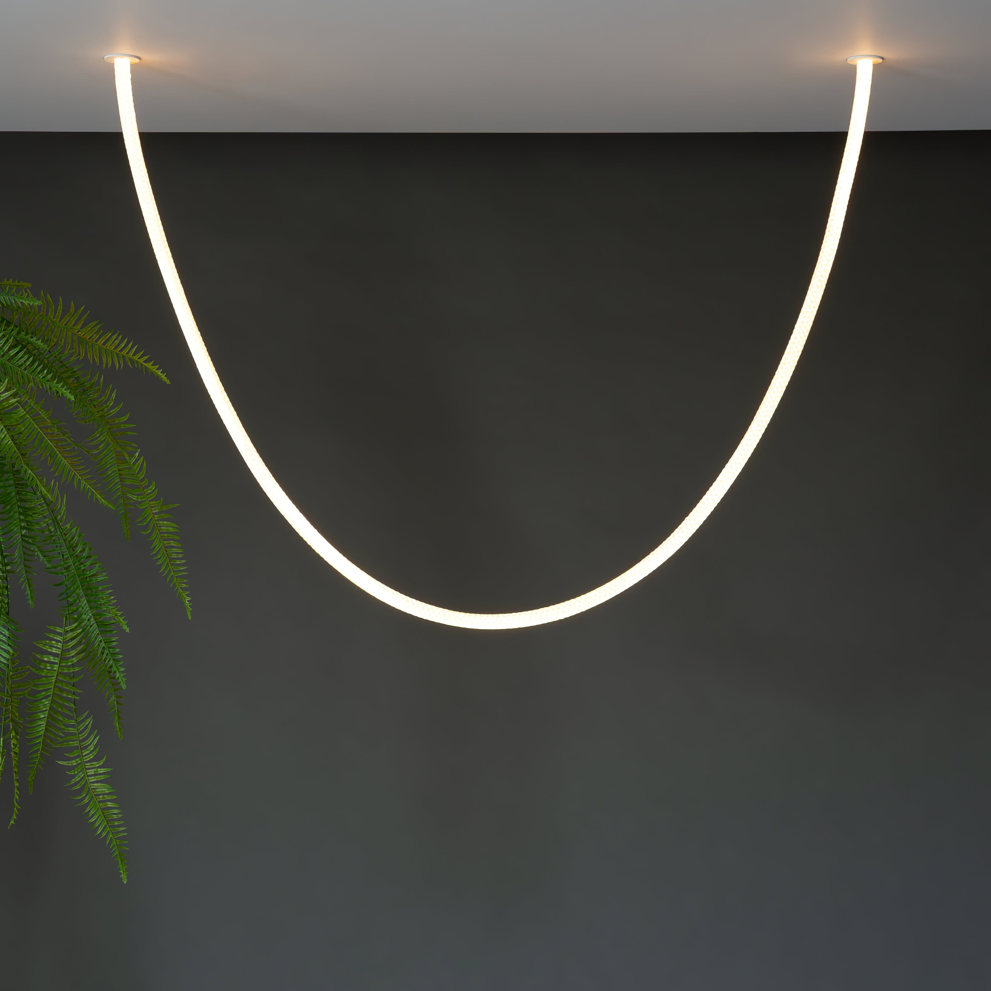 Contemporary LED Suspension Light Custom Length Hanging Pendant