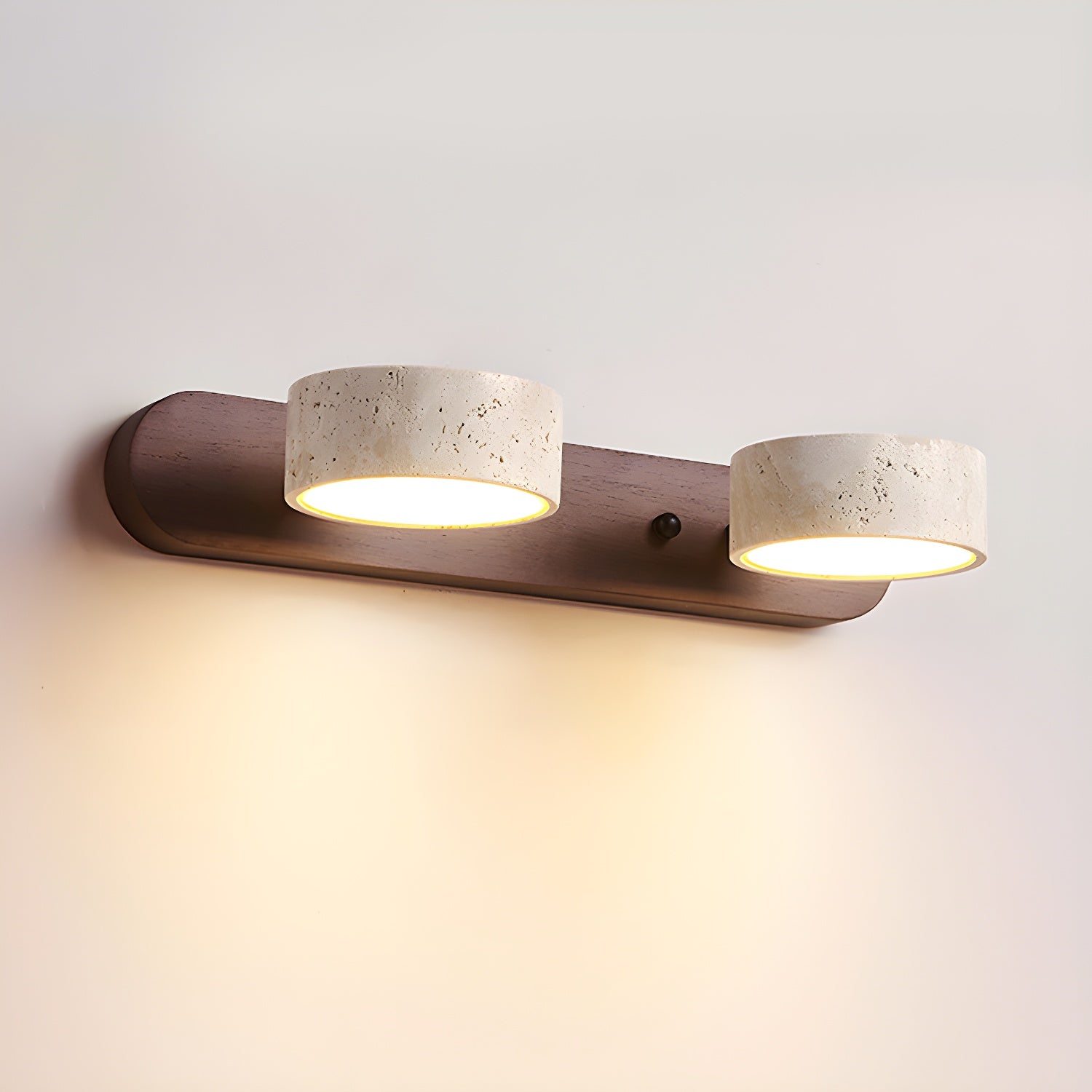 Modern Twin Wall Light Minimalist LED Wall Lamp with Dual Lighting