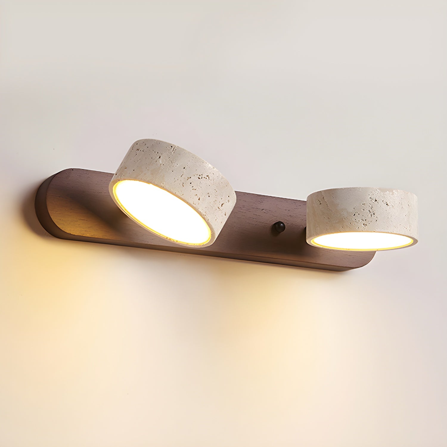 Modern Twin Wall Light Minimalist LED Wall Lamp with Dual Lighting