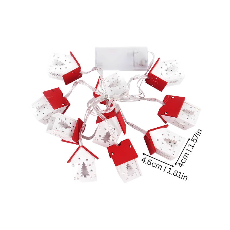 Festive Glowing House Ornaments for Cozy Holiday Home Décor Lights