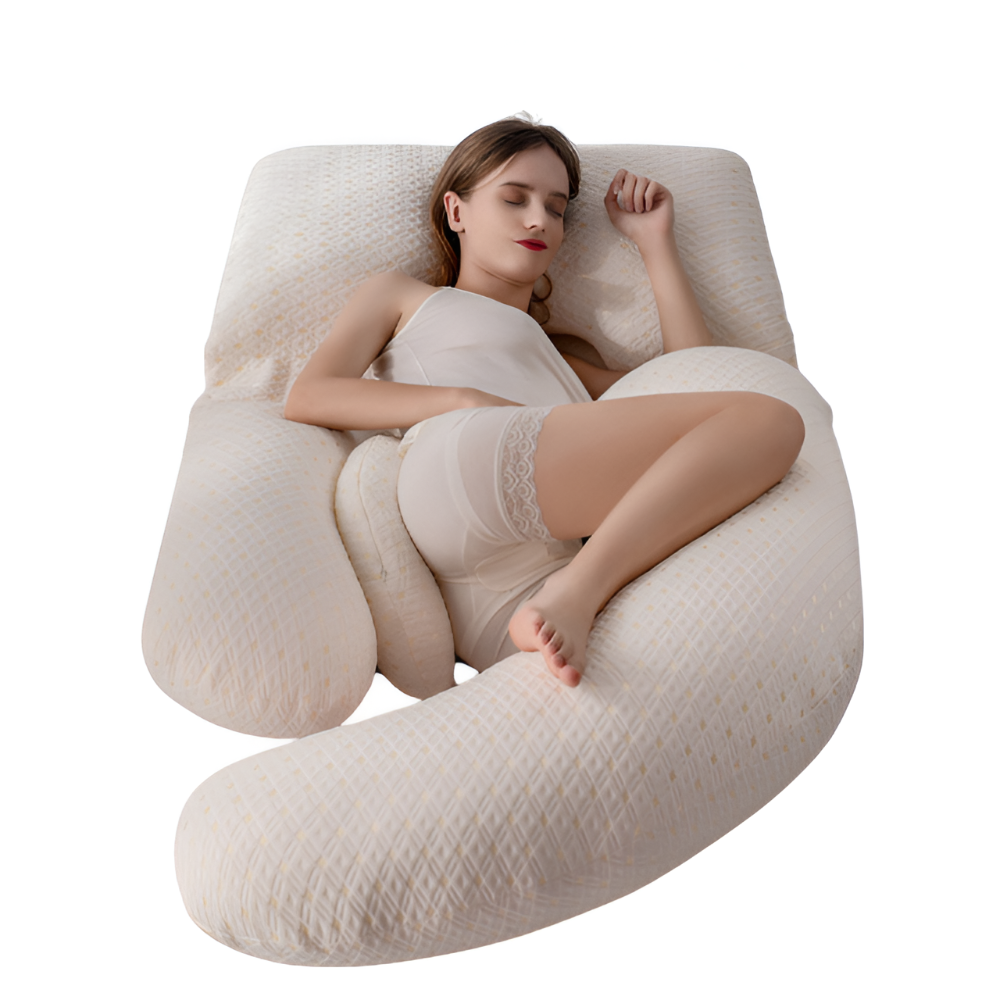 U-Shaped Pregnancy Pillow Full Body Support for Restful Sleep