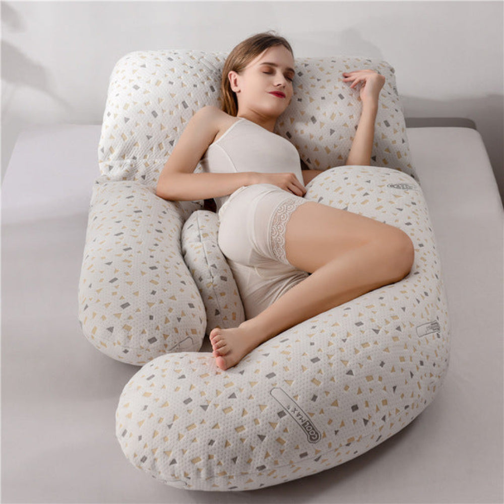 U-Shaped Pregnancy Pillow Full Body Support for Restful Sleep