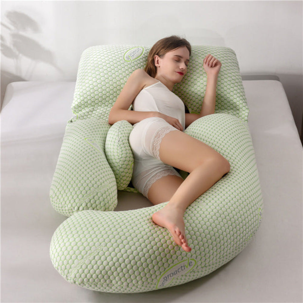 U-Shaped Pregnancy Pillow Full Body Support for Restful Sleep