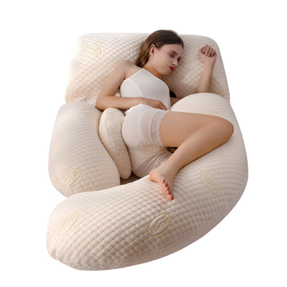 U-Shaped Pregnancy Pillow Full Body Support for Restful Sleep