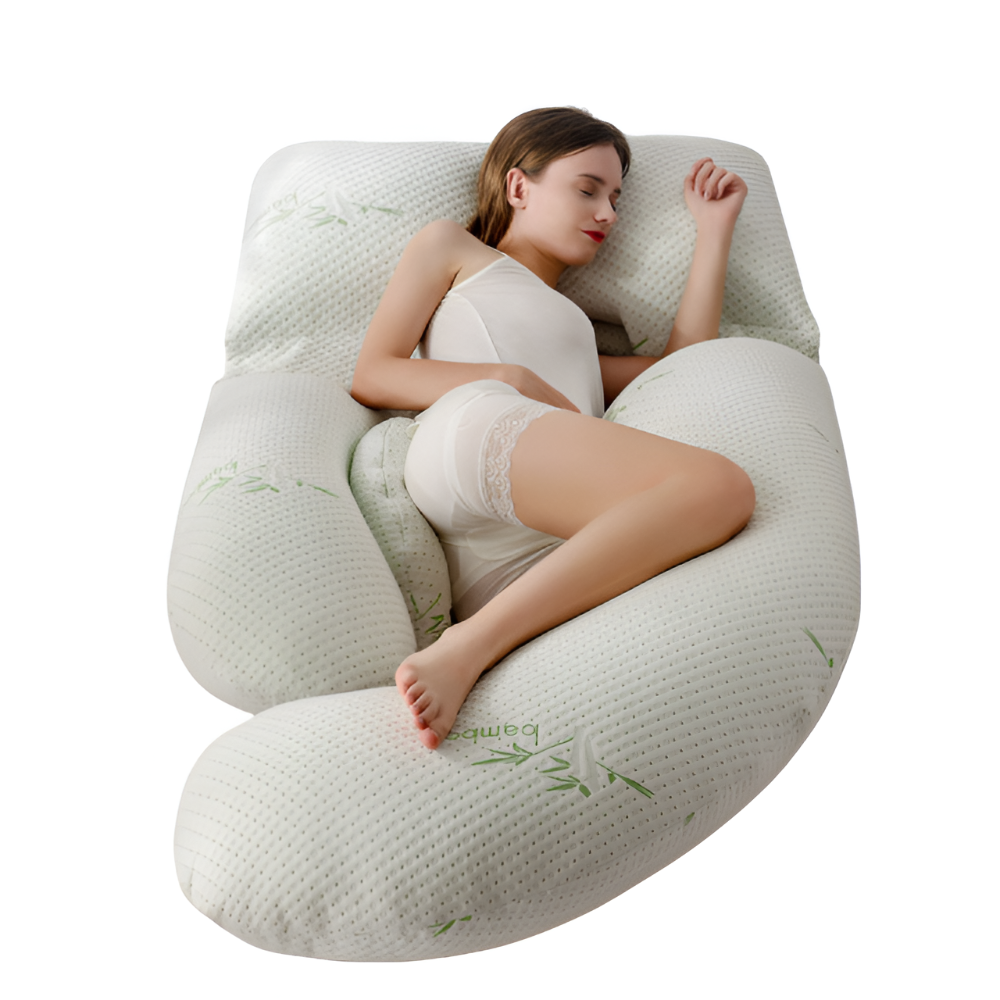U-Shaped Pregnancy Pillow Full Body Support for Restful Sleep