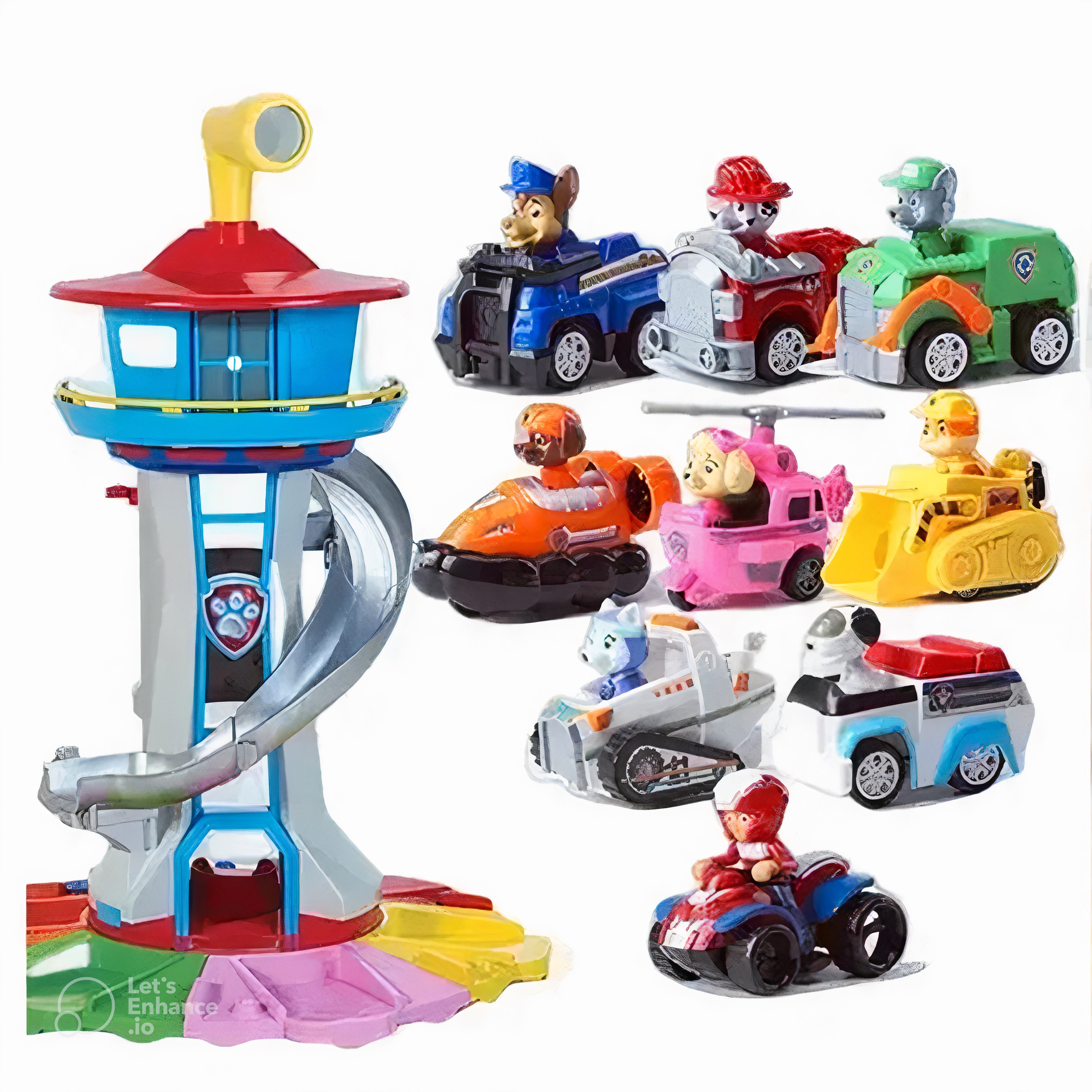 Children’s Playset with Slide Track and Cars – Creative Toy Set