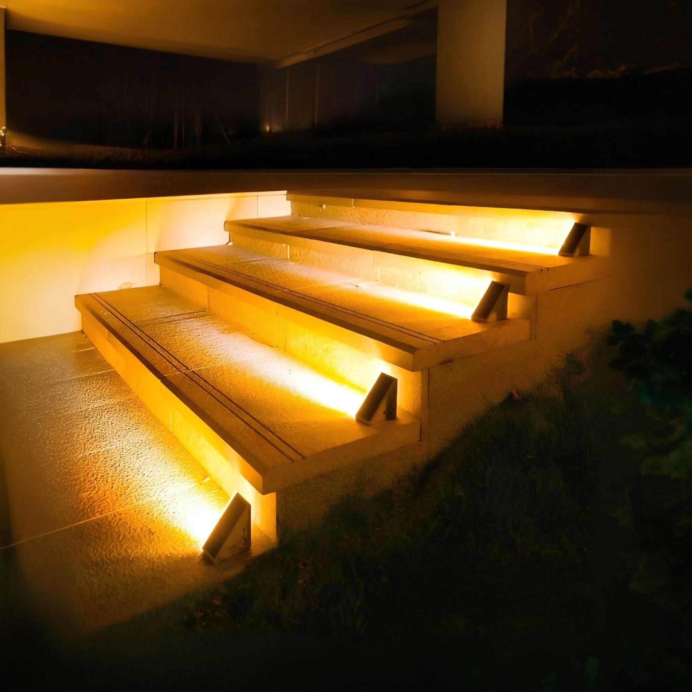 Solar Step Lights Waterproof Outdoor LED Stair Lighting