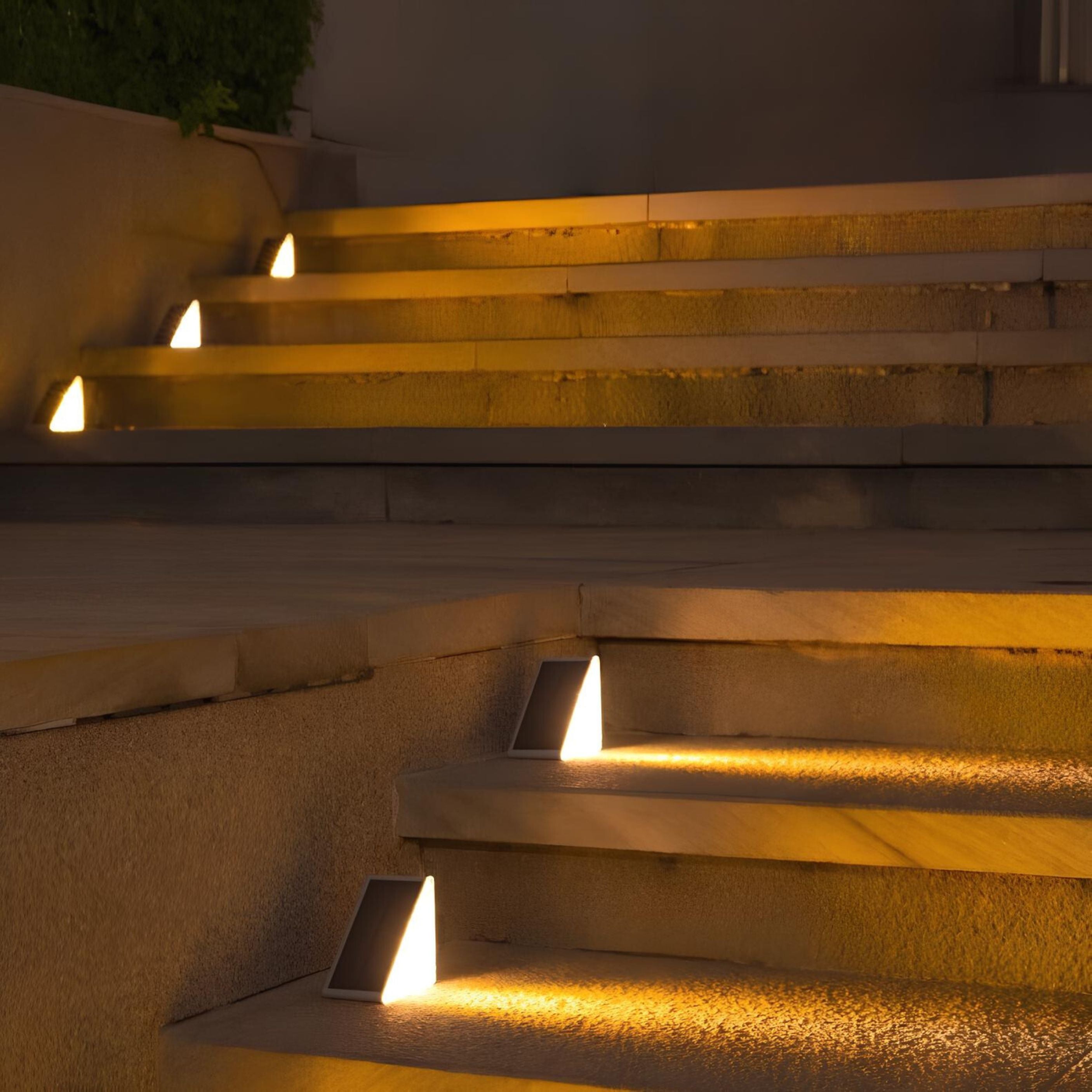 Solar Step Lights Waterproof Outdoor LED Stair Lighting