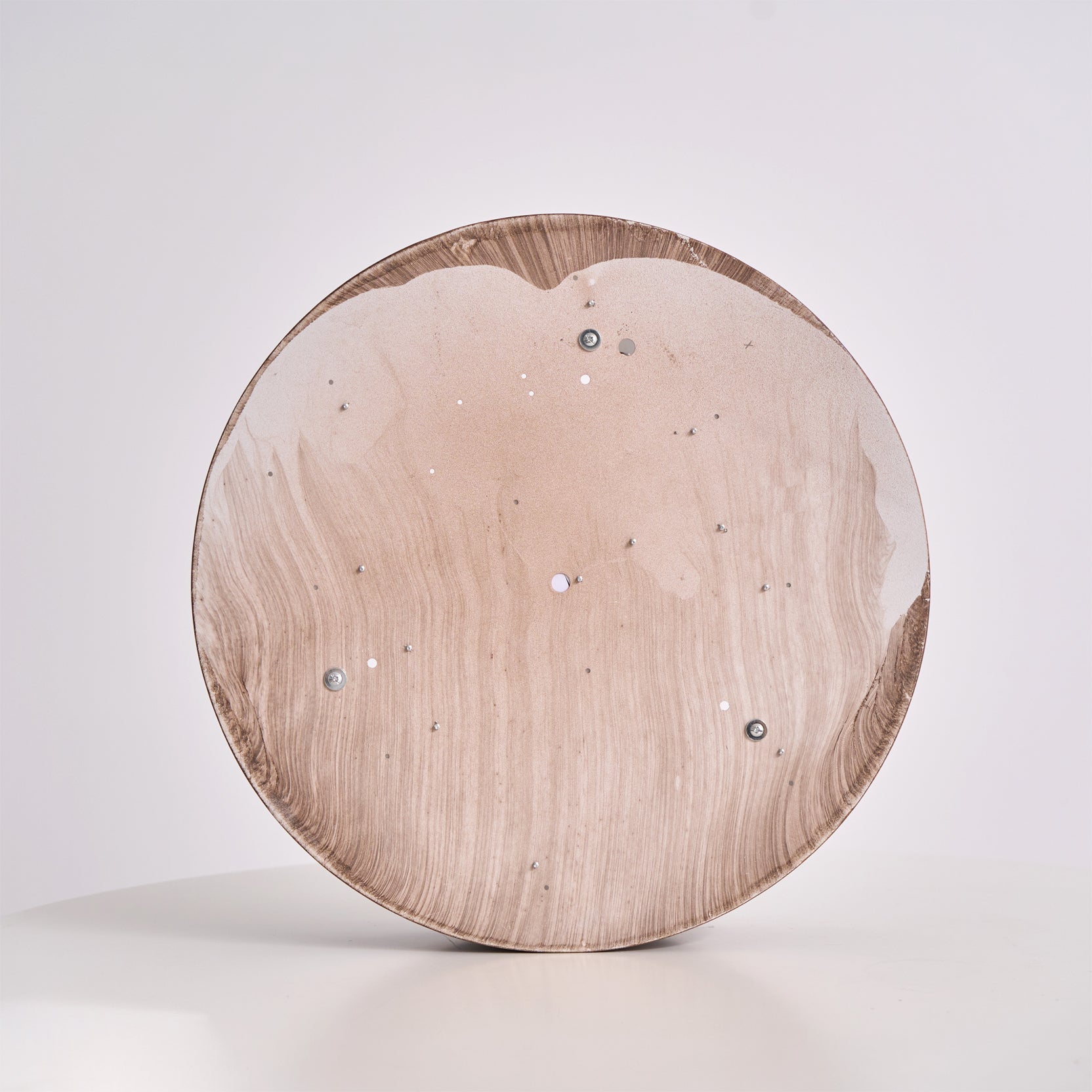 Modern Wooden LED Ceiling Light – Walnut Finish with Soft Ambient Glow