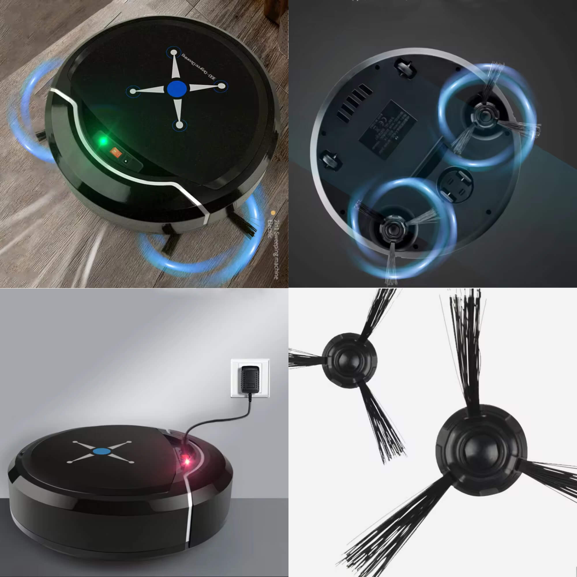 Handsfree smart 2-in-1 robot vacuum cleaner and mop