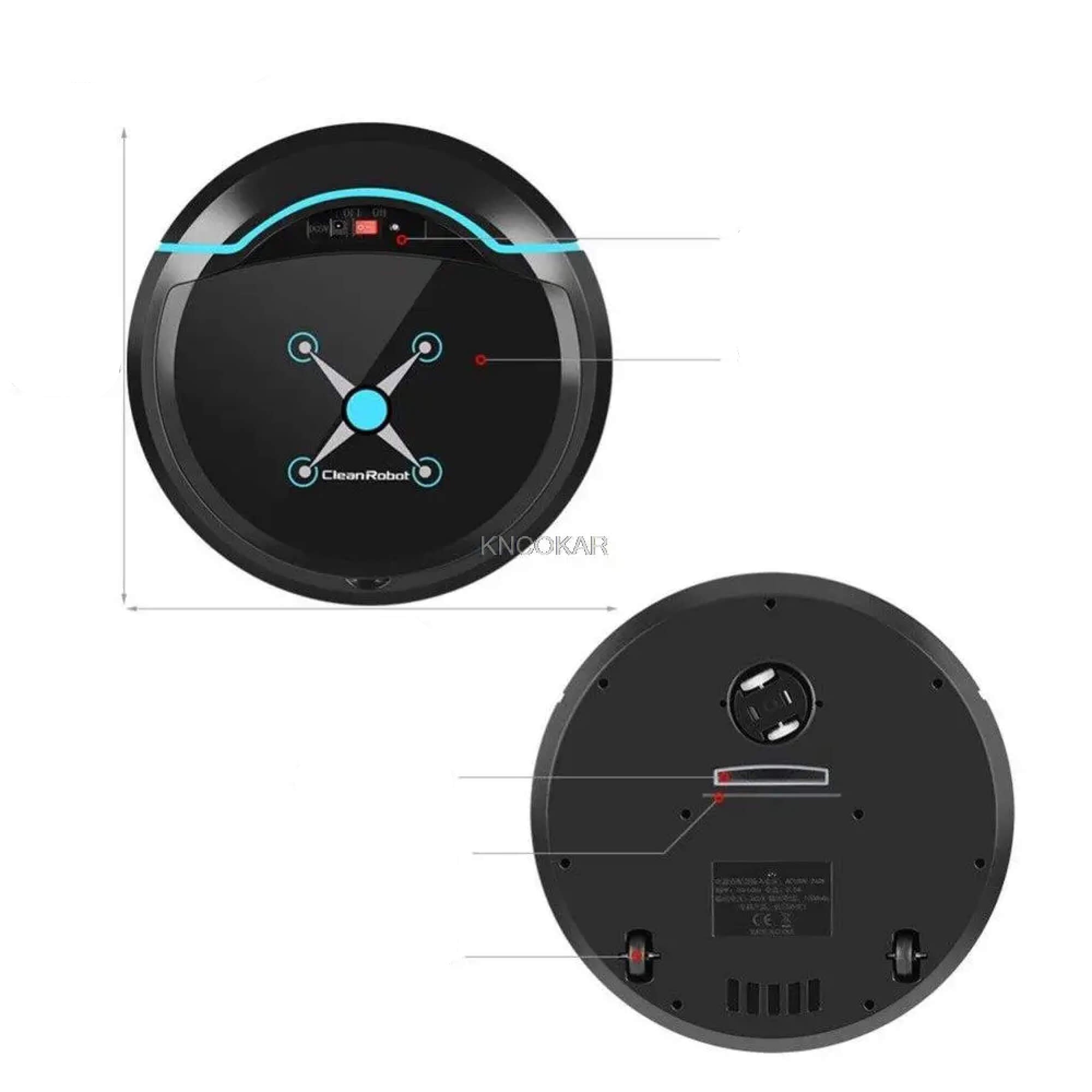 Handsfree smart 2-in-1 robot vacuum cleaner and mop