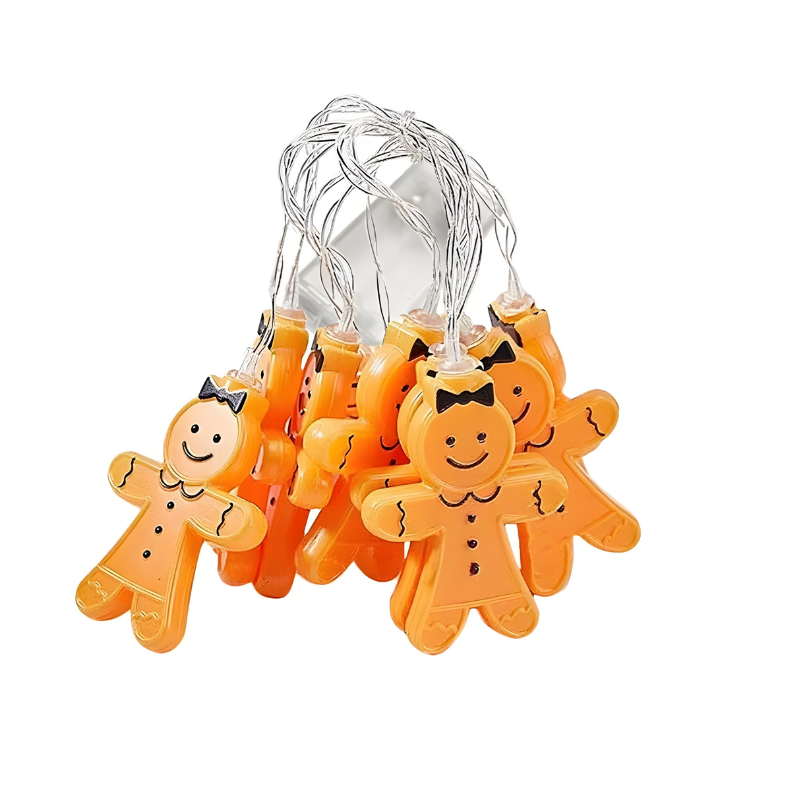 Cozy Festive Gingerbread Indoor Christmas Lights