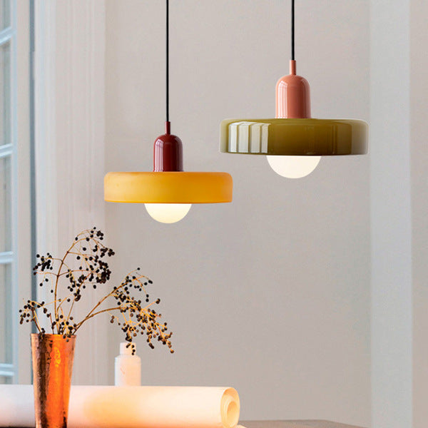VitraLumo Gekleurde Glaslamp in Bauhaus Stijl