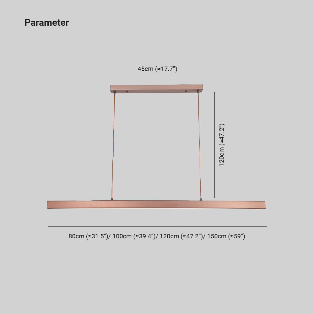 Edge Linear LED Pendant Light Modern Sleek Linear Lighting
