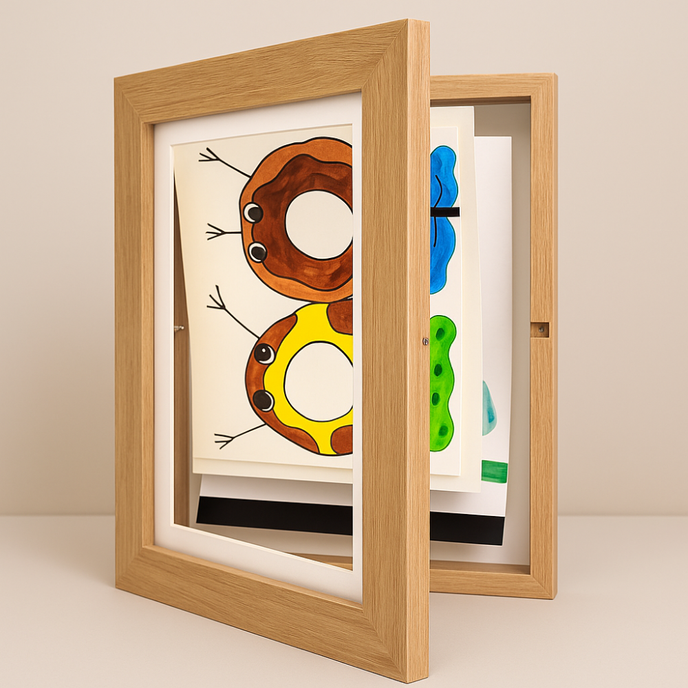 Kids Wall Art Storage Frame Display & Organise Up to 150 Drawings