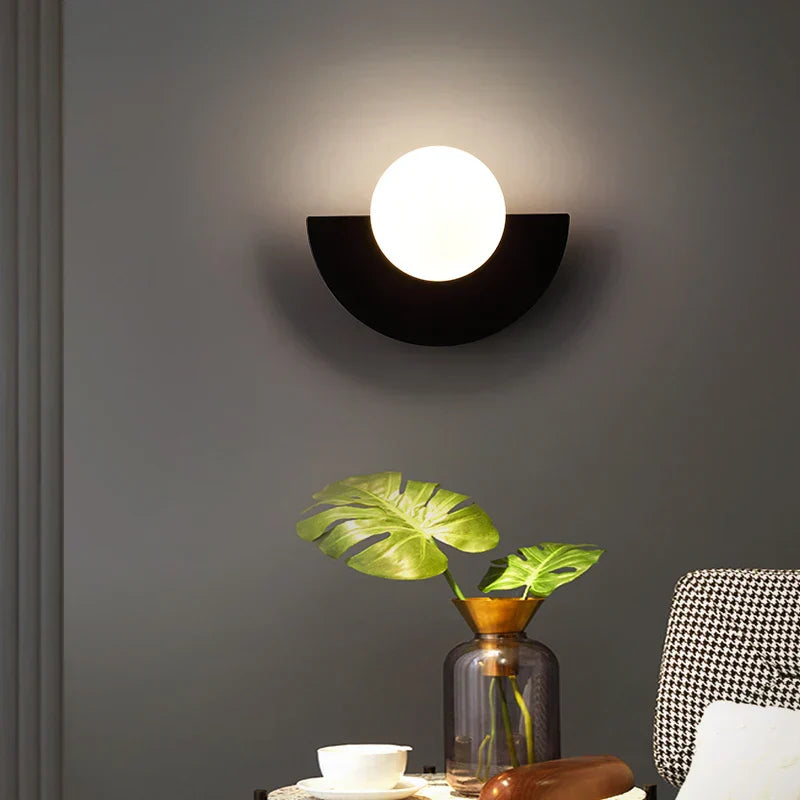 Modern LED wall lamp dimmable - Stylish designer lighting for living room and hallway