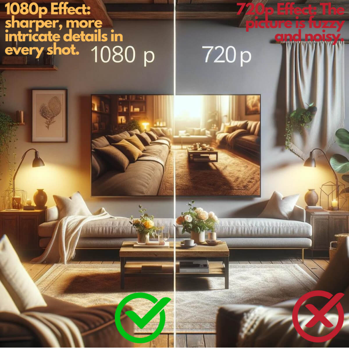 Compact HD Surveillance Camera Wide-Angle Night Vision WiFi