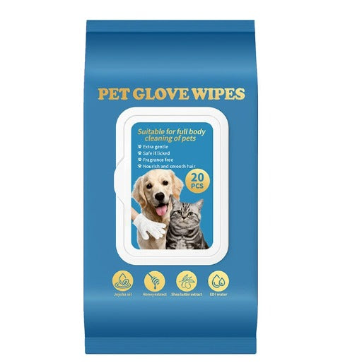 Pet Cleaning Gloves Fast & Gentle Wipes for Everyday Hygiene